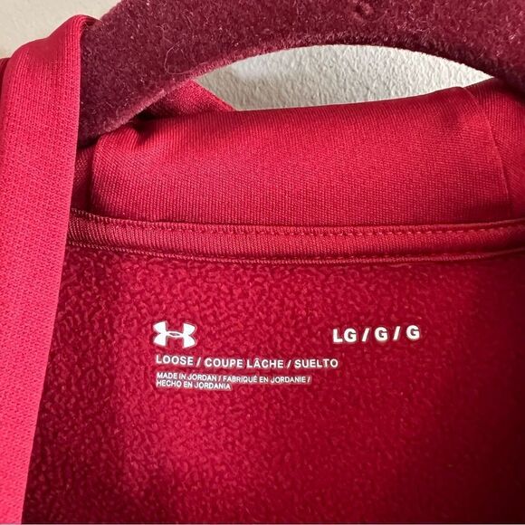 ✨ Under Armour Hoodie Men’s Large Red - Picture 3 of 10
